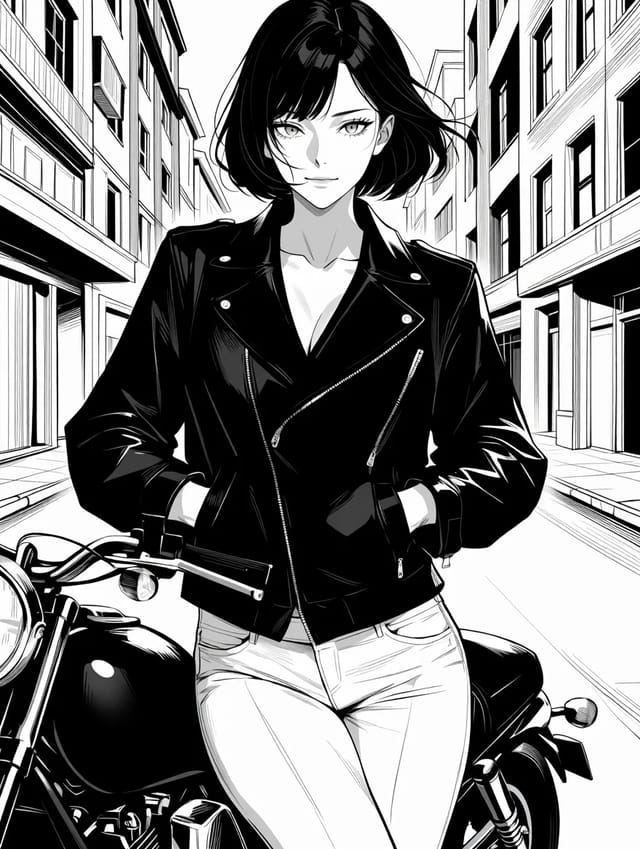 Monochrome ink LoRA (Anima)