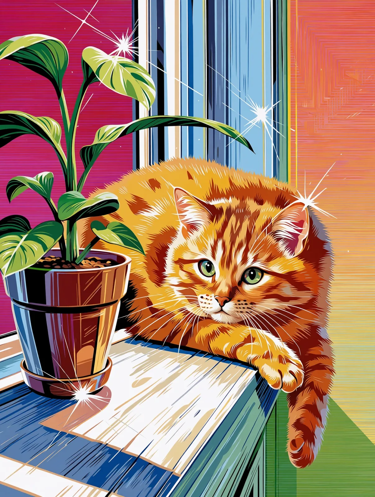 Sample image in the Airbrush Pin-up style