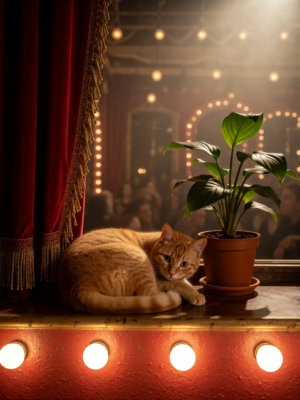 Sample image in the Cabaret Footlights style