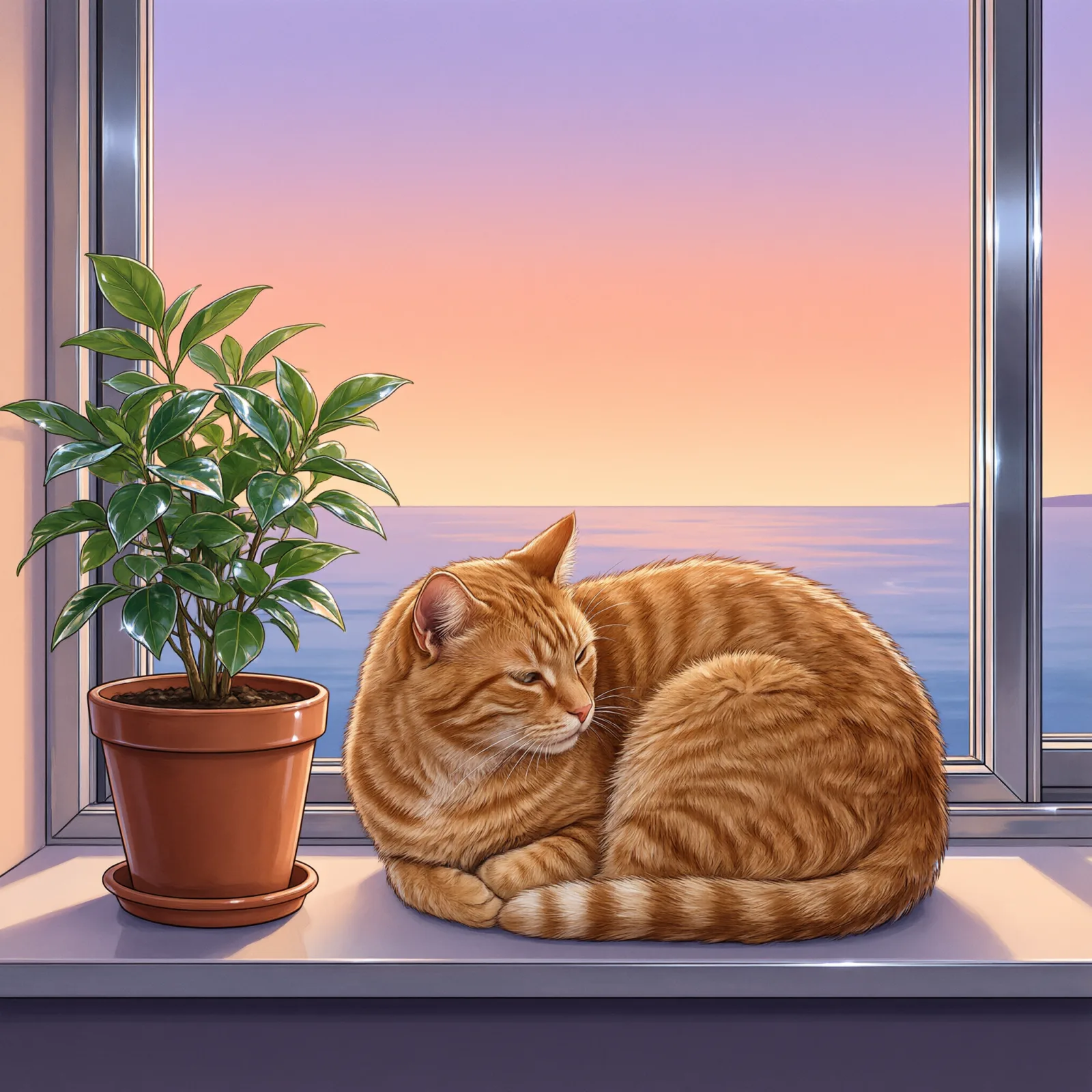Sample image in the City Pop Dusk style