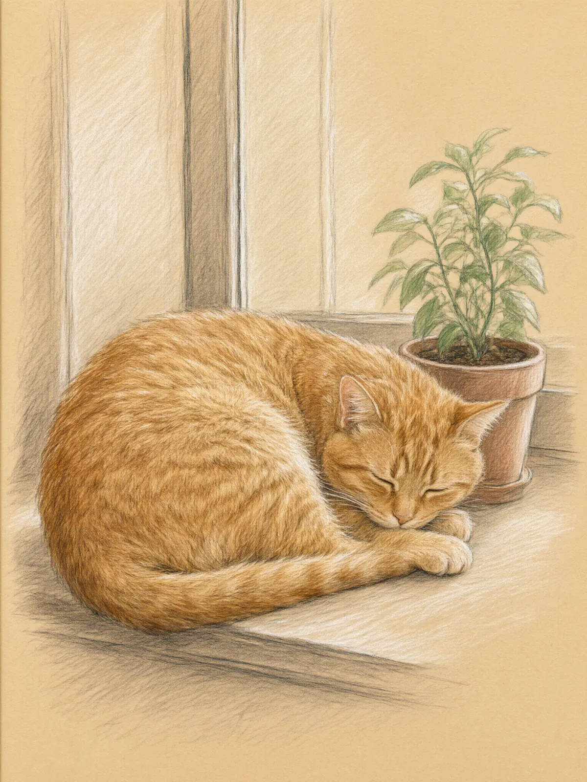 Sample image in the Colored Pencil style