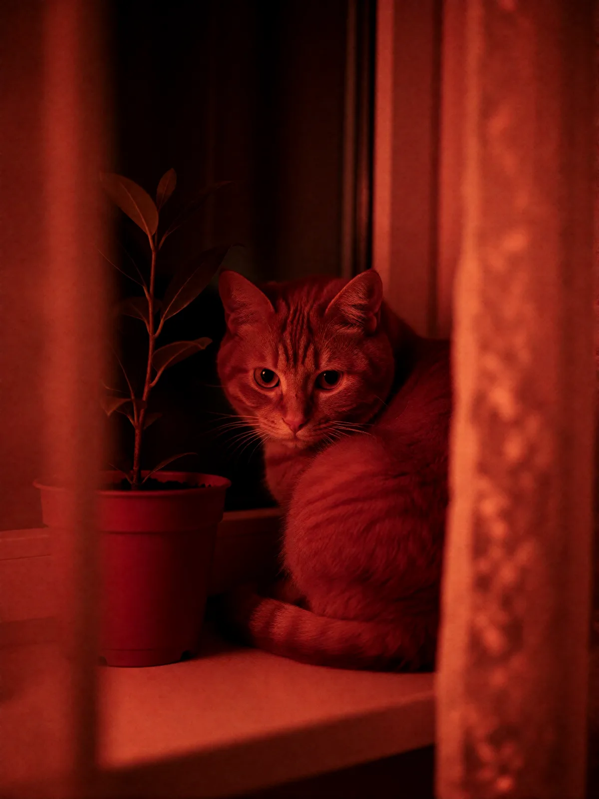Sample image in the Darkroom Red style