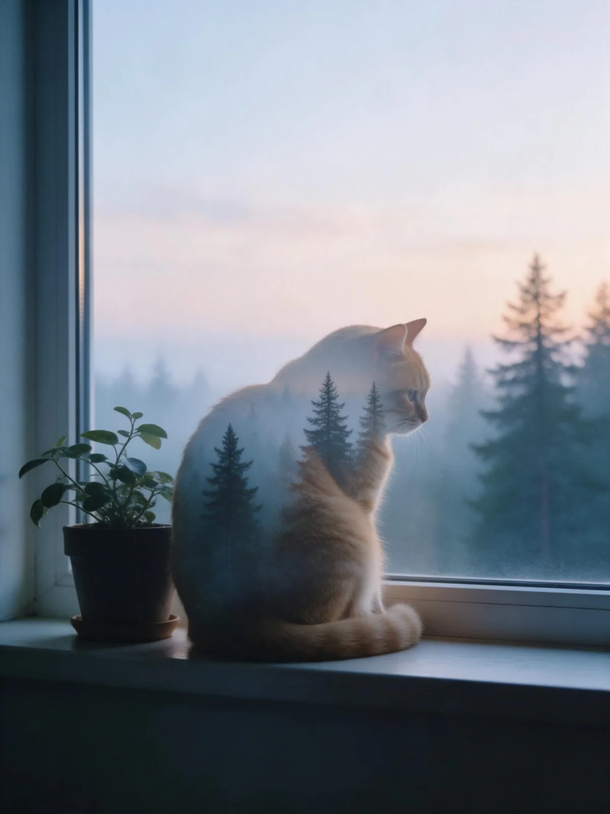 Sample image in the Double Exposure Dusk style