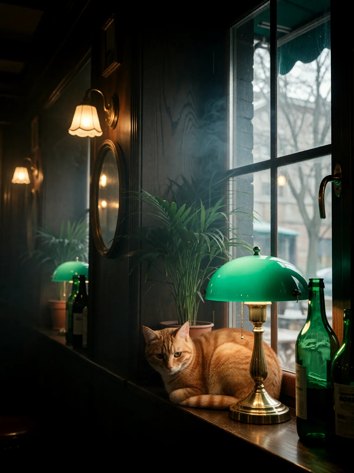 Sample image in the Emerald Lamp Noir style