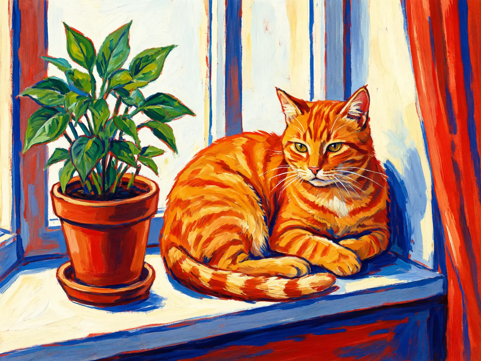 Sample image in the Fauve Color style