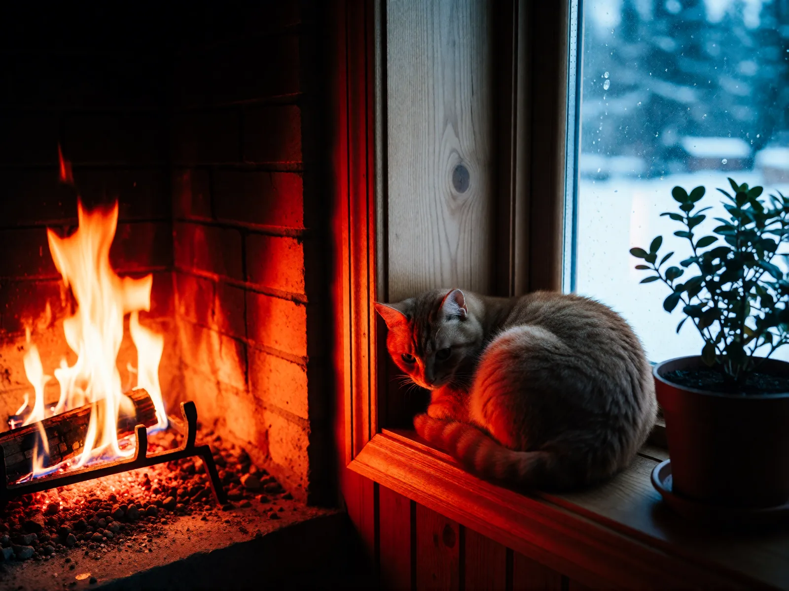 Sample image in the Fireplace Glow style
