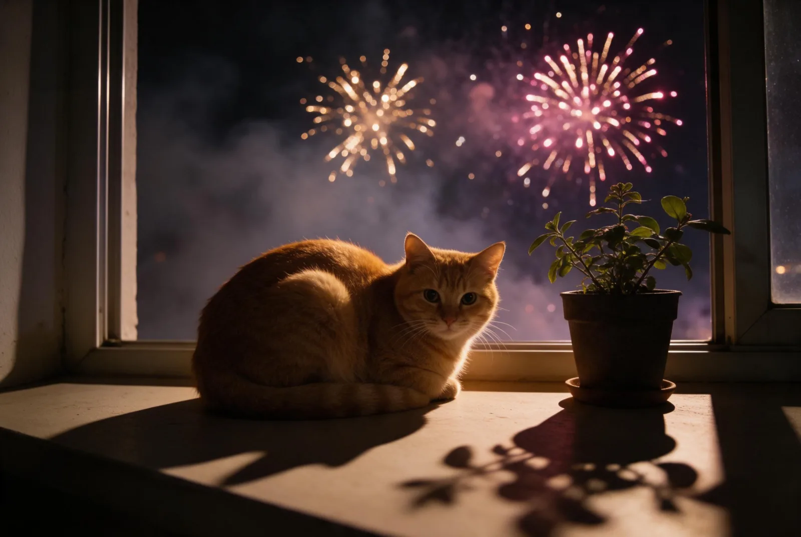 Sample image in the Firework Glow style