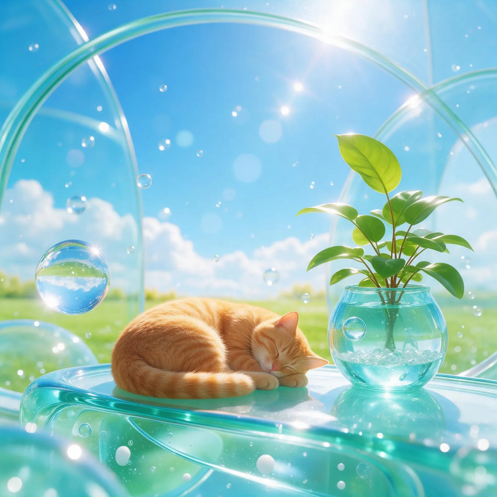 Sample image in the Glossy Aero style
