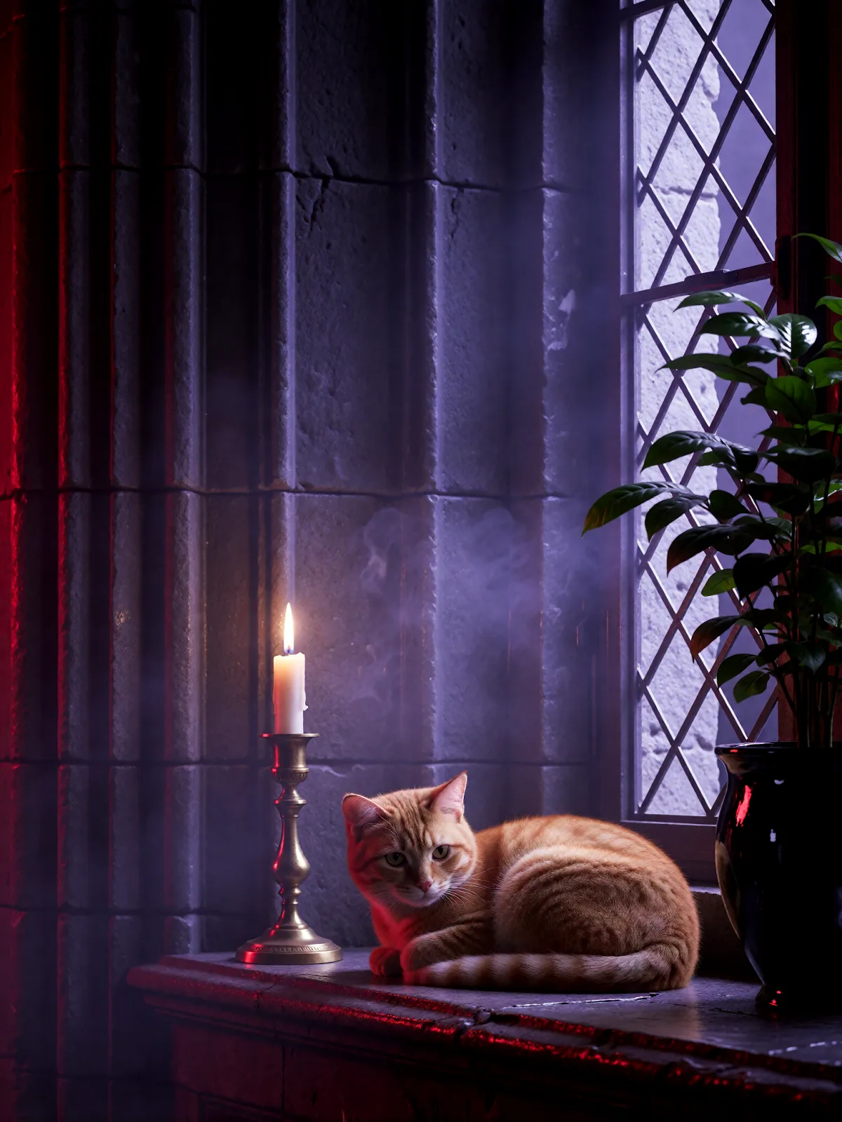 Sample image in the Gothic Neon style