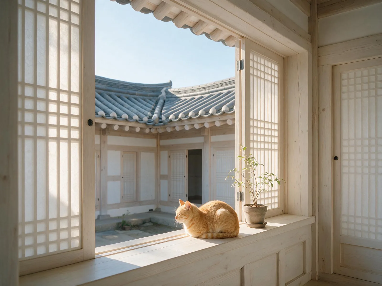 Sample image in the Hanok Morning style