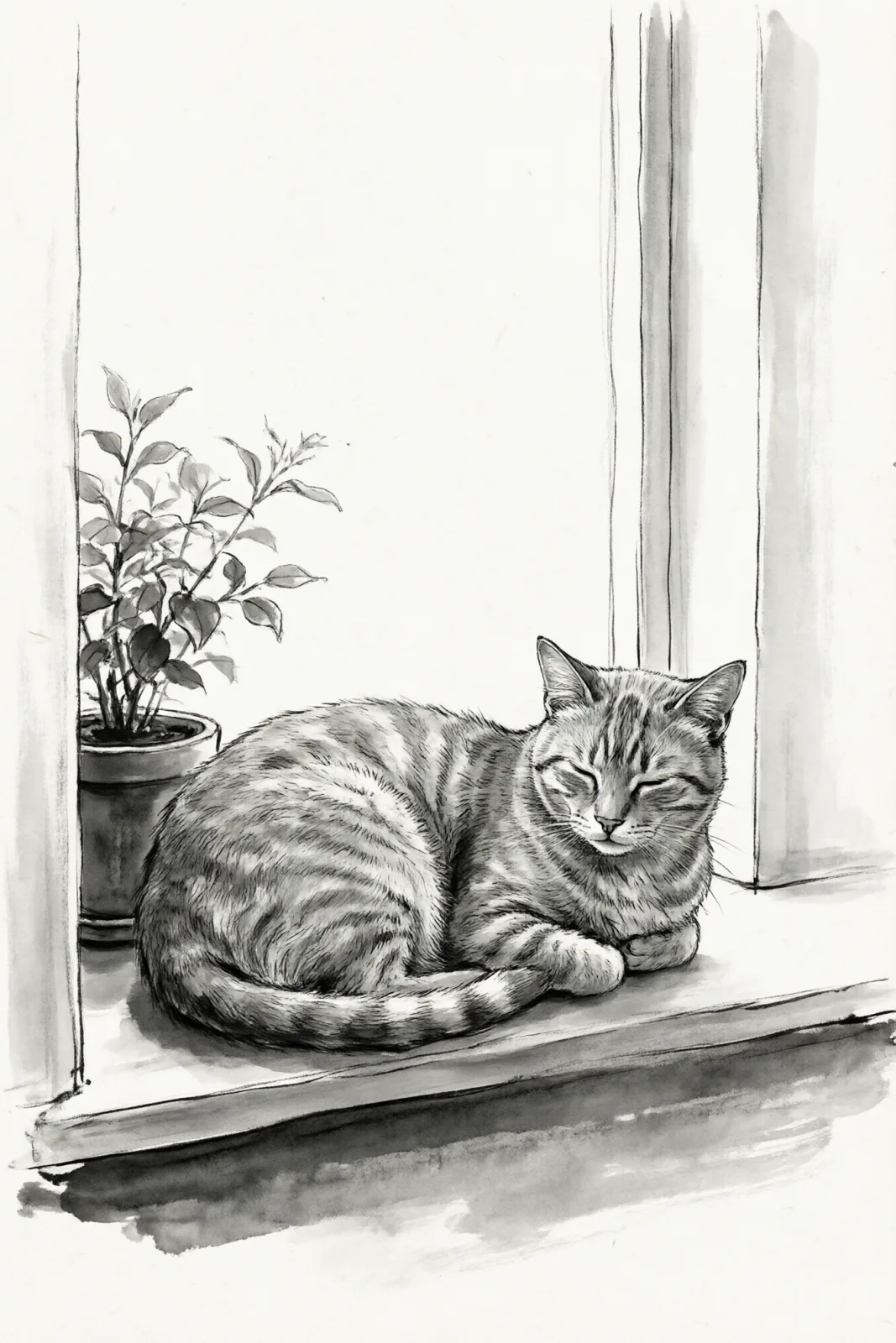 Sample image in the Ink Wash style