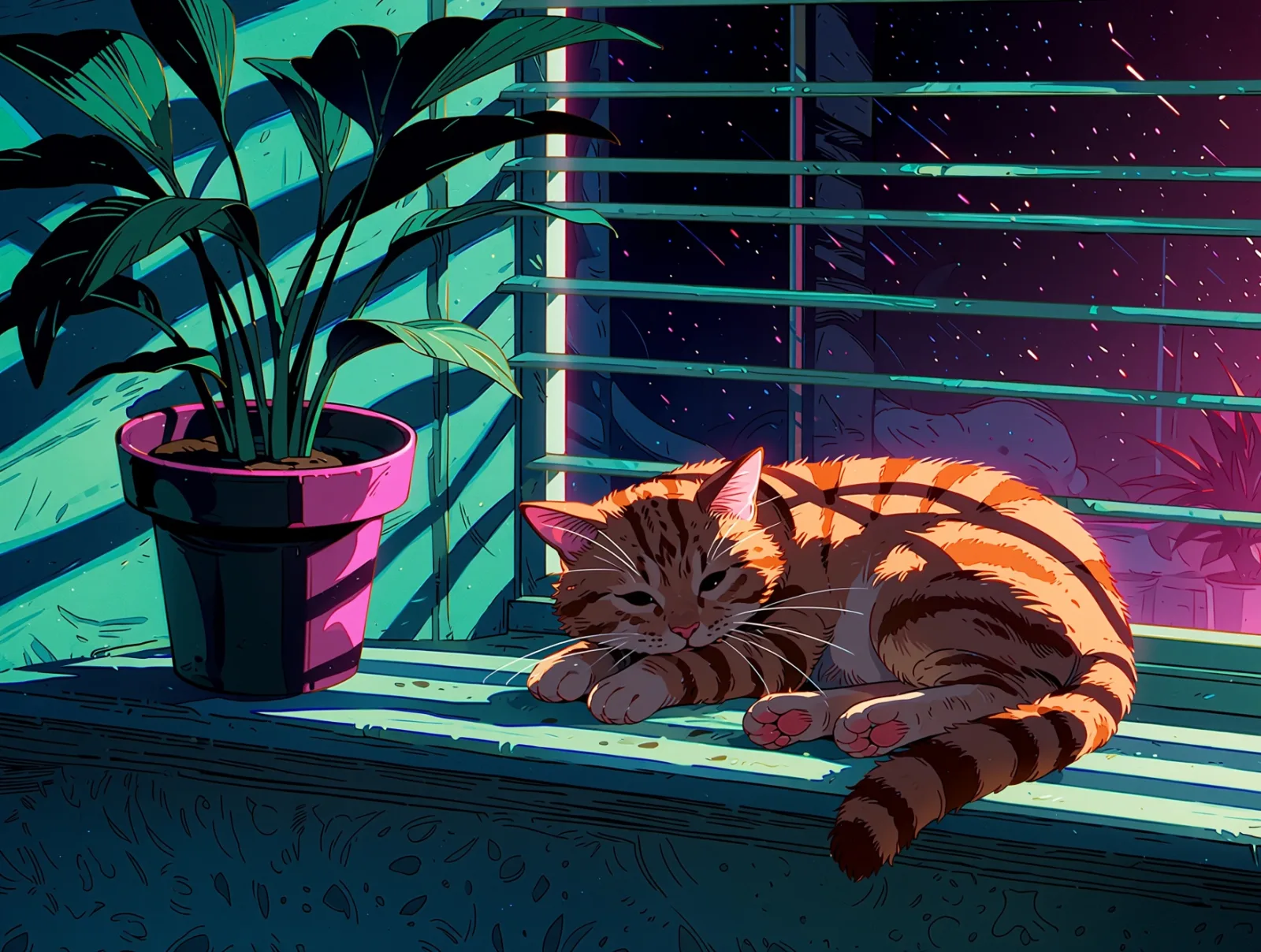 Sample image in the Late-Night OVA style