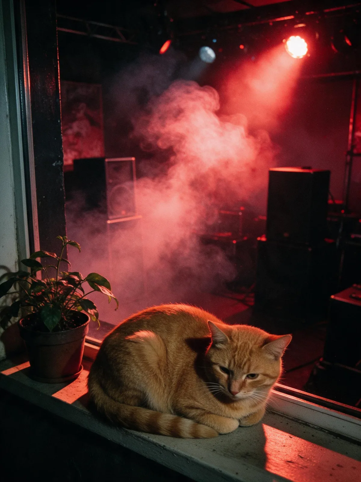 Sample image in the Livehouse Strobe style