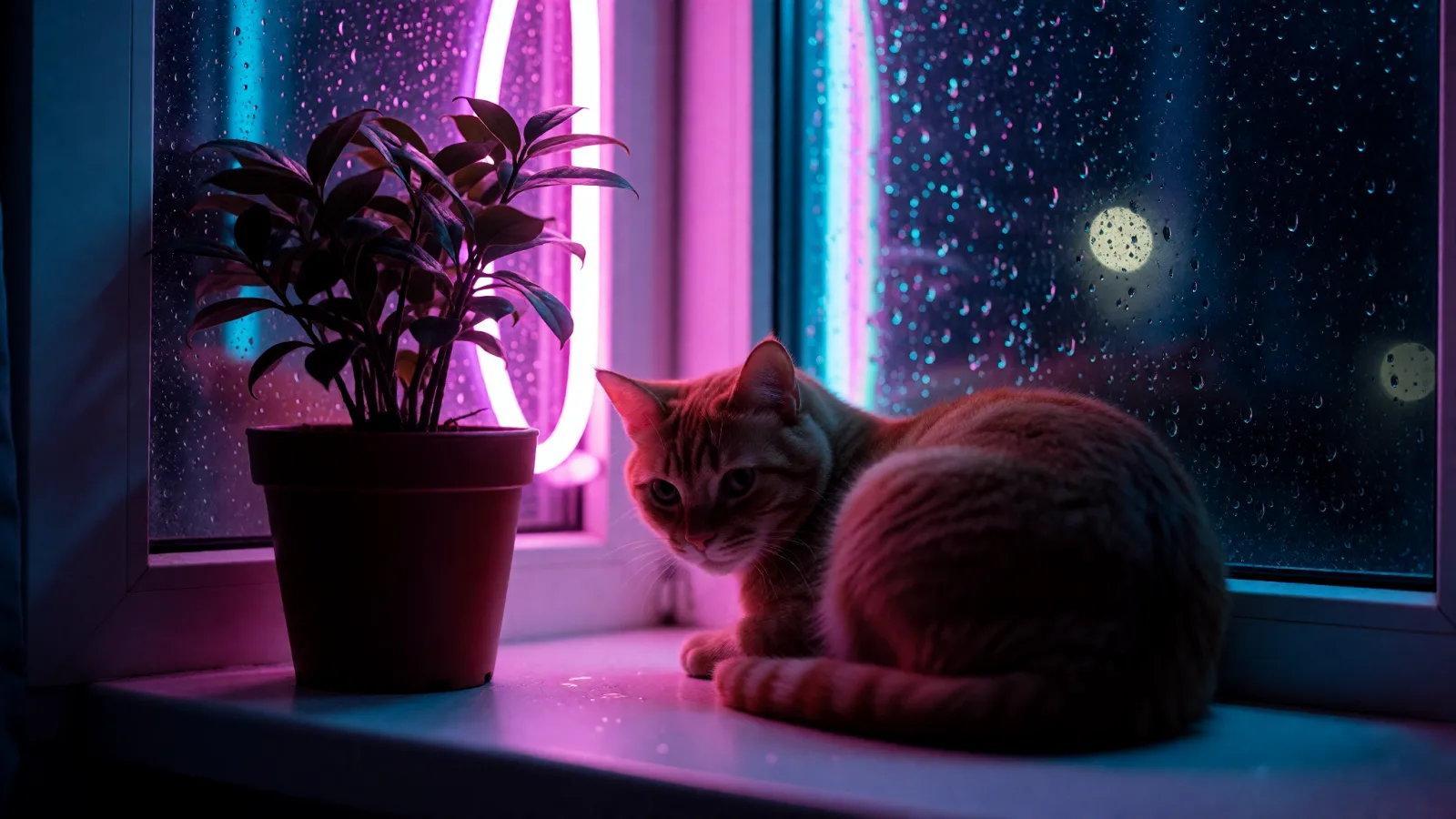 Sample image in the Neon After Rain style