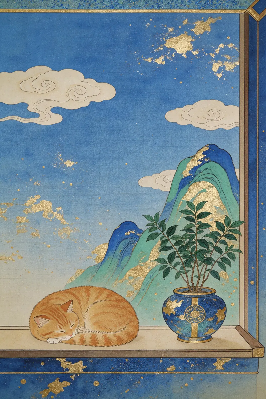 Sample image in the Nihonga Gold style