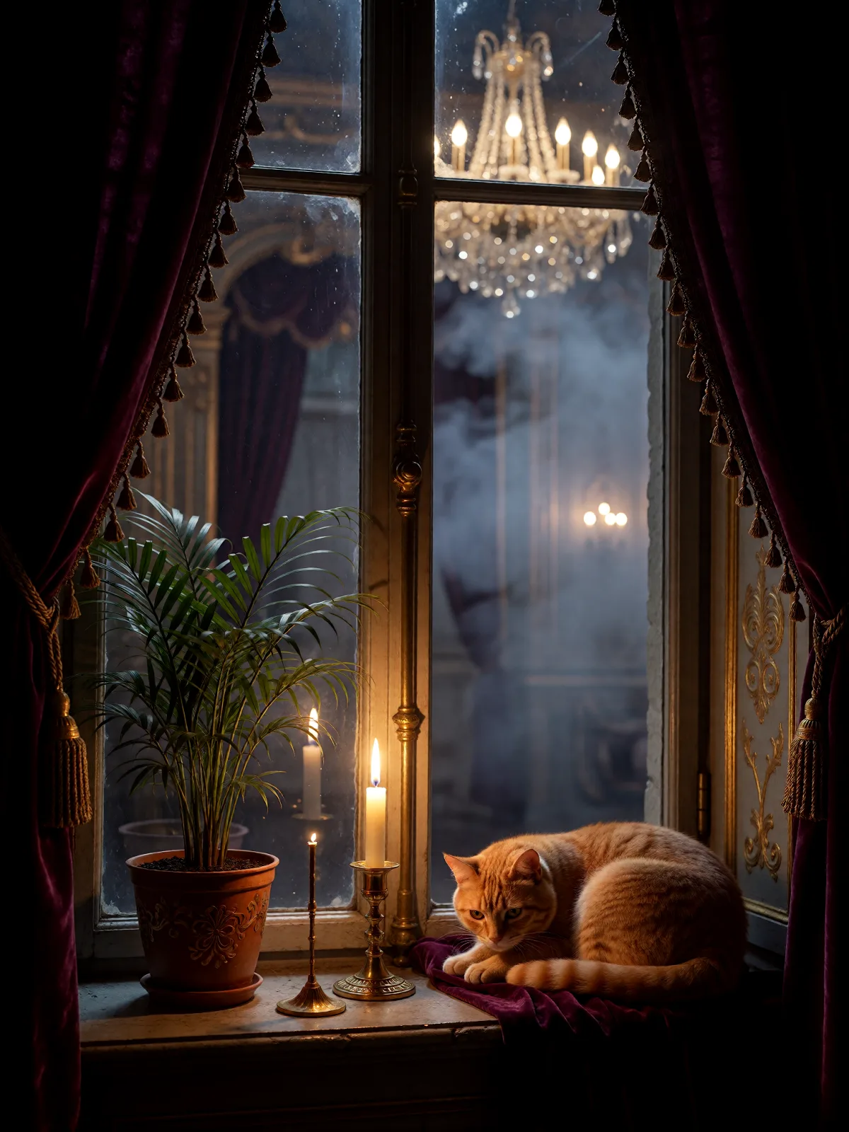 Sample image in the Plum & Gold style