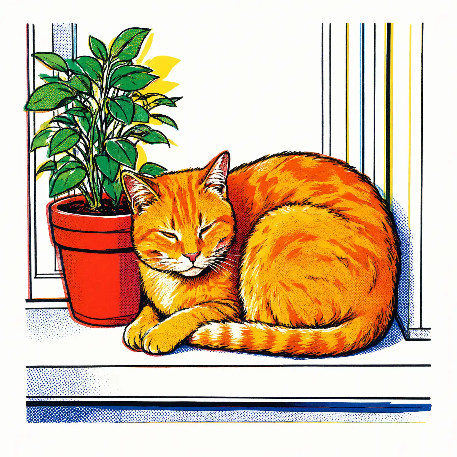 Sample image in the Pop Screenprint style