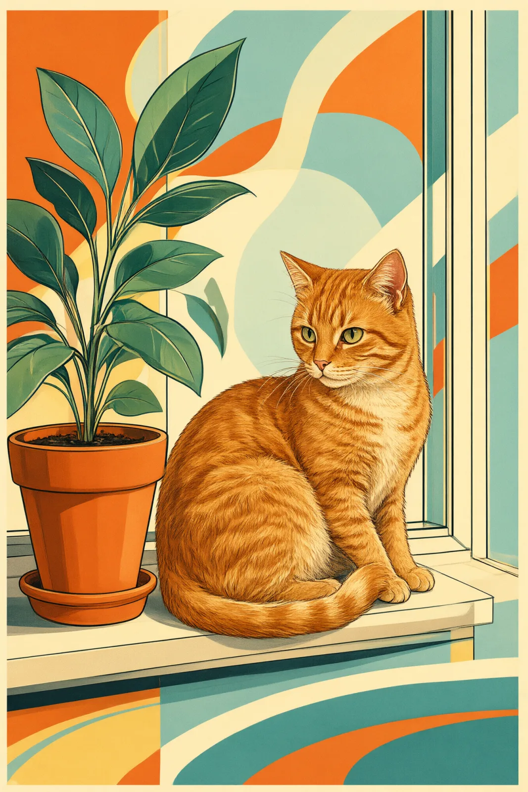 Sample image in the Retro Futurism style