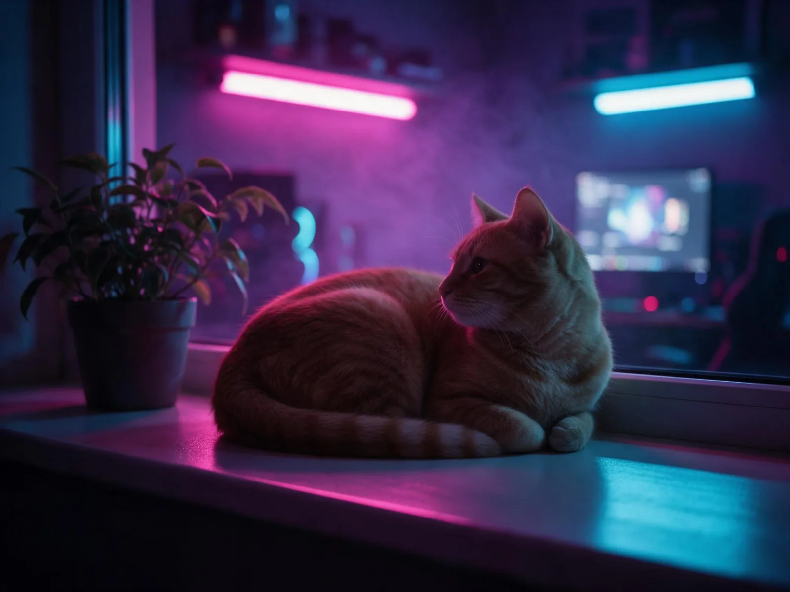 Sample image in the RGB Streamer Glow style