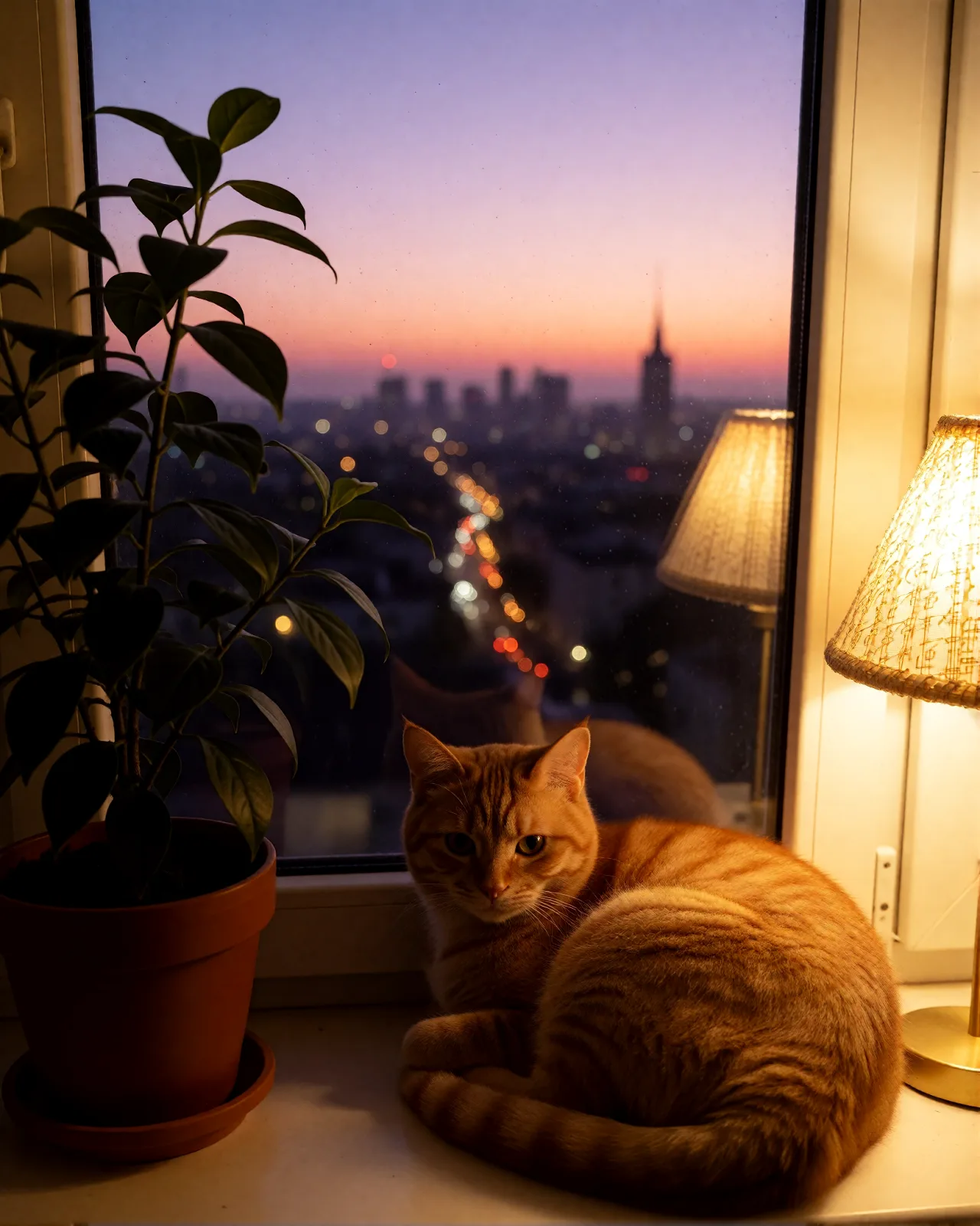 Sample image in the Rooftop Dusk Glow style