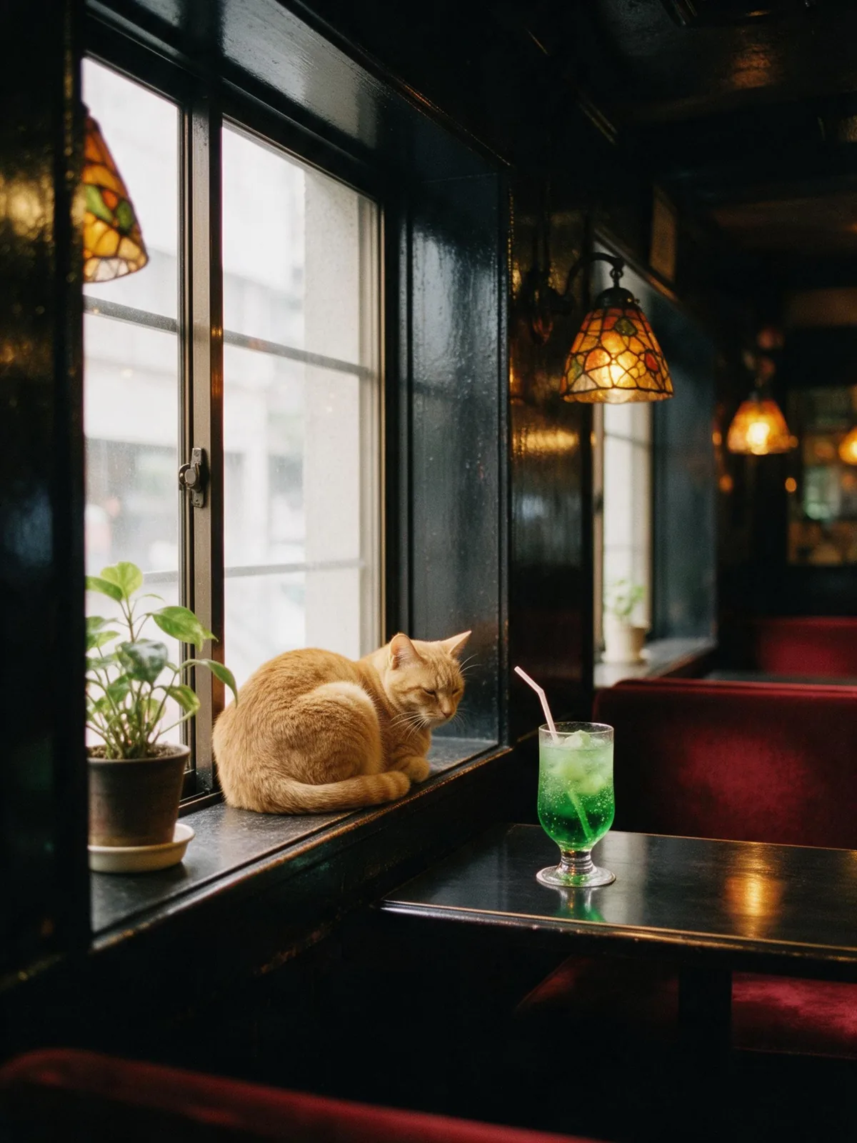 Sample image in the Showa Coffee House style