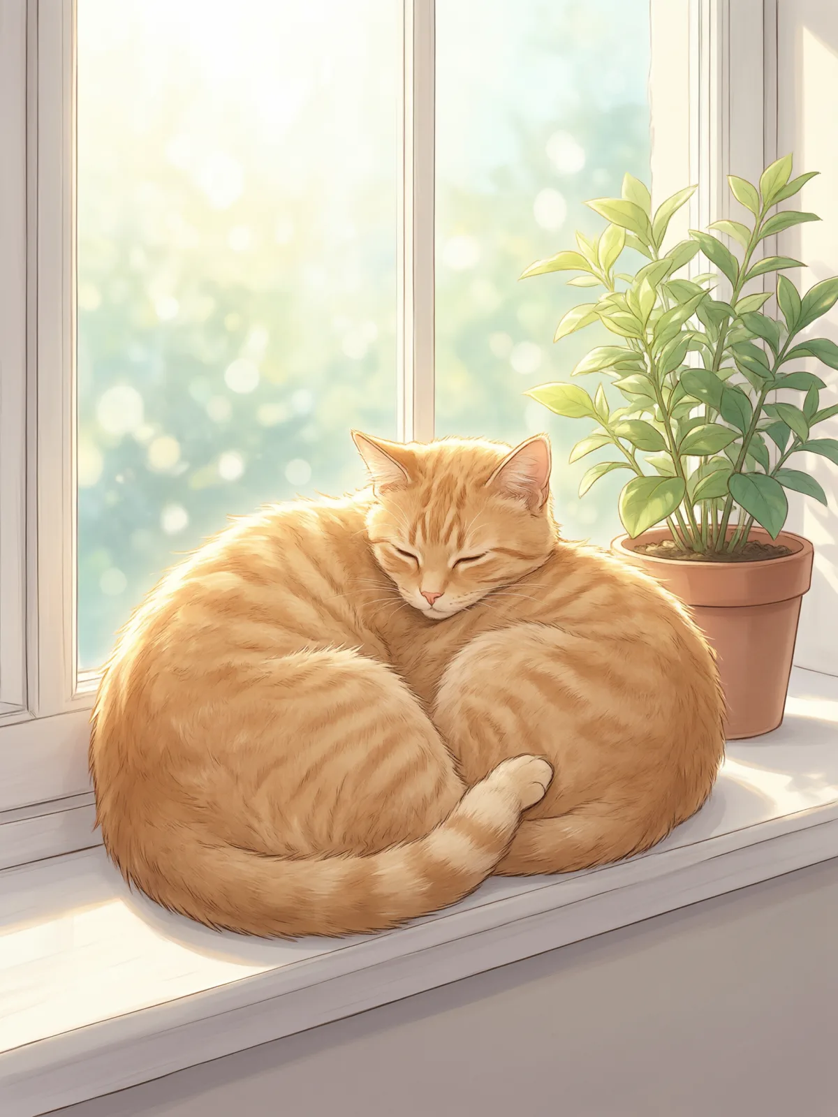 Sample image in the Soft Webtoon style