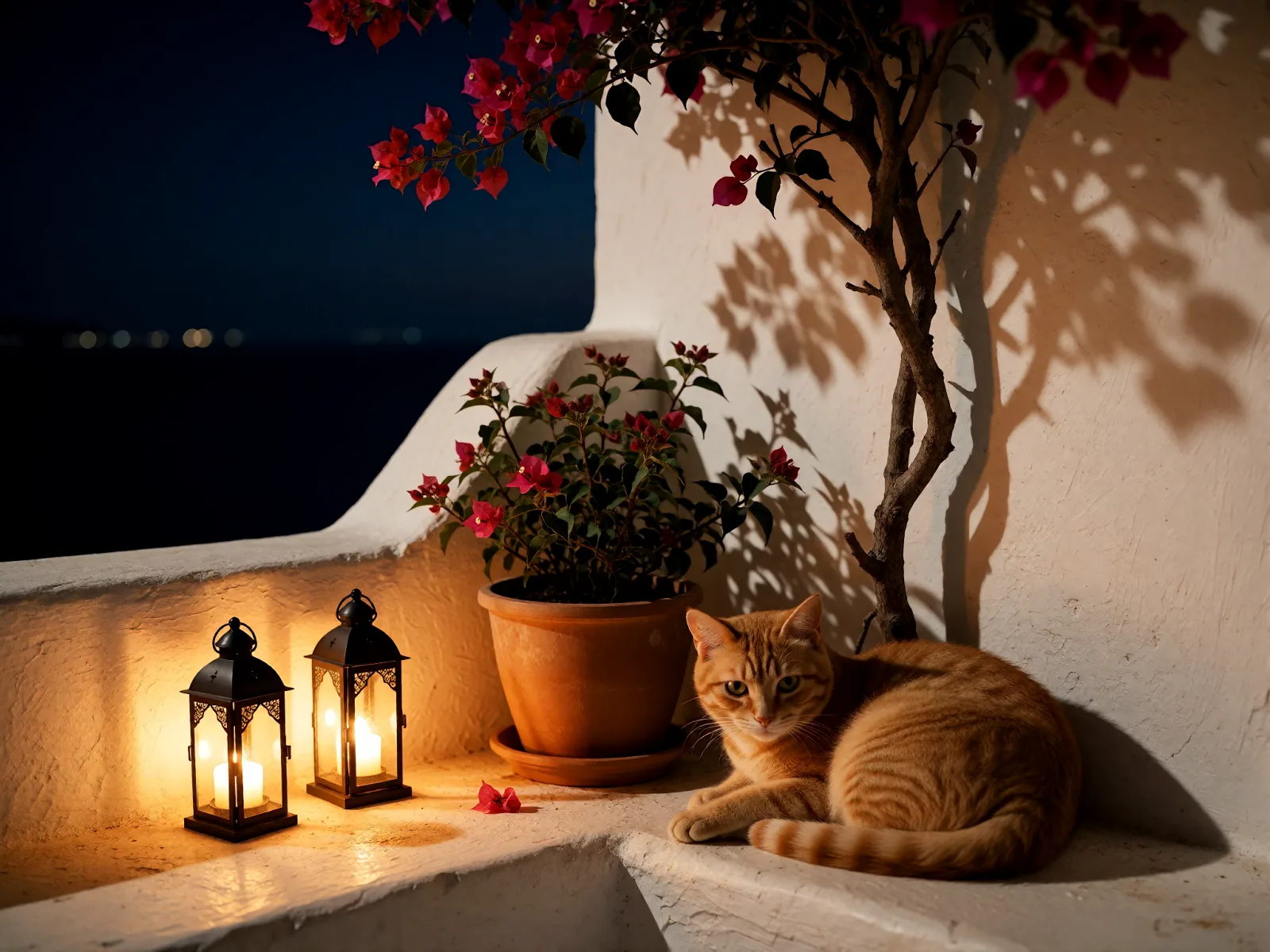 Sample image in the Villa Night Lanterns style